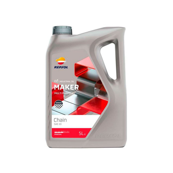 Aceite para cadena motosierra Repsol Maker Chain SAE 30 (Multiuso) 5L.