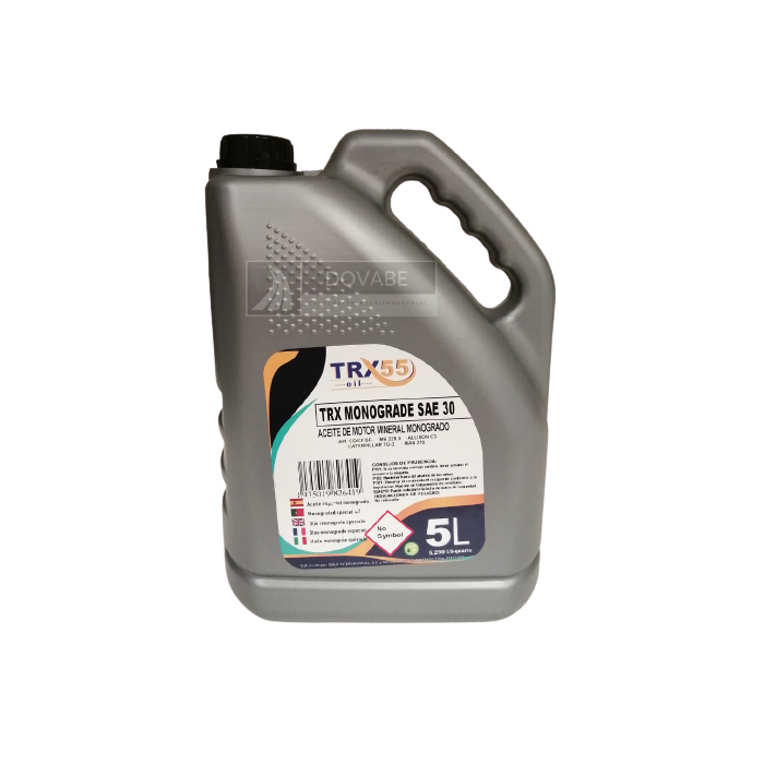 ACEITE MOTOR SAE 30 TRX55 MONOGRADO 5L. (VEHICULOS LIGEROS)