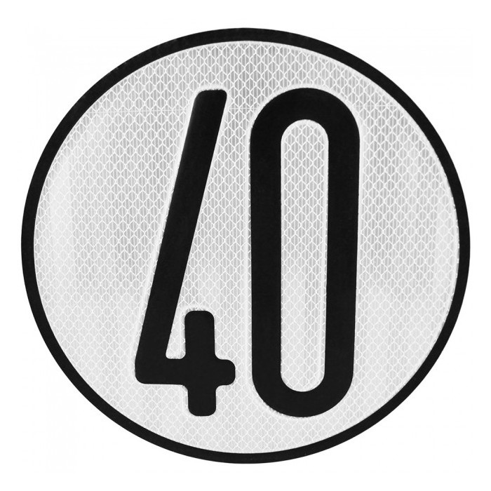 Disco V-4 limitación velocidad (40 km/h).