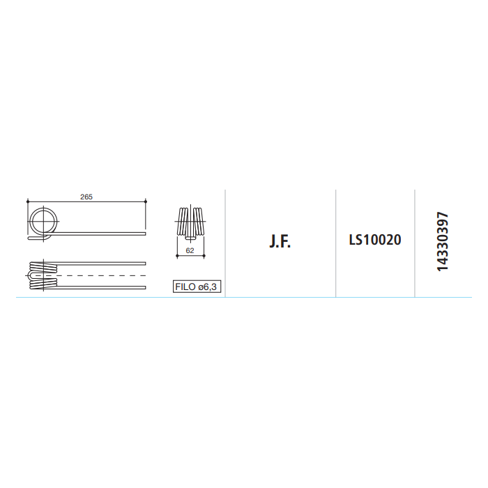 MUELLES RASTRILLO J.F. CORREAS LS10020