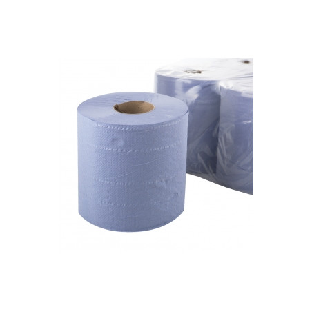 BOBINA GRANDE PAPEL MECANICO 3 CAPAS AZUL