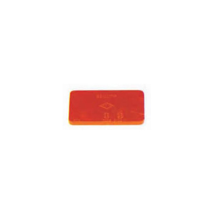 CATADIOPTRICO RECTANGULAR ROJO AUTOADHESIVO 80x40 mm