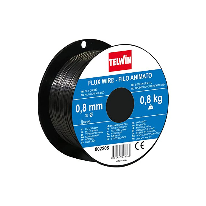 BOBINA HILO SOLDAR FLUX (SIN GAS) 0.8mm./0.8Kg.