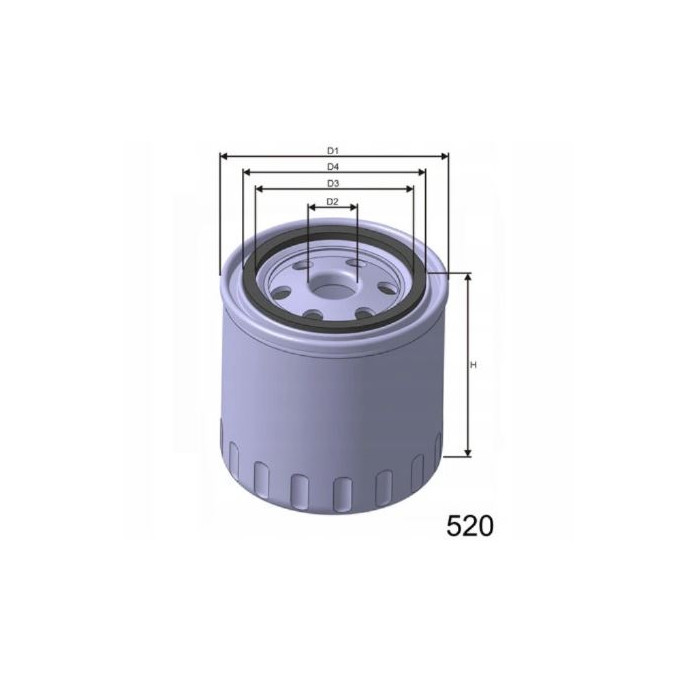 FILTRO DE ACEITE Z112A MISFAT (COMP. MANN W 936/2)
