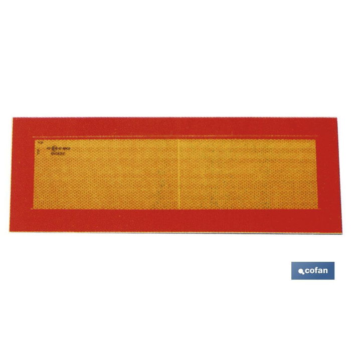 PLACA V-6 PARA VEHICULOS LARGOS 565X200mm