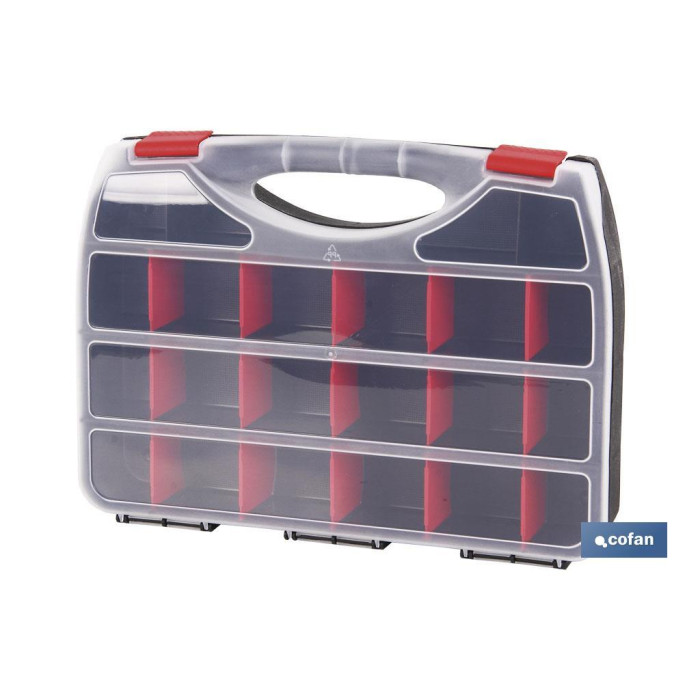 ESTUCHE 22 COMPARTIMENTOS 364 x 268 x 66 mm