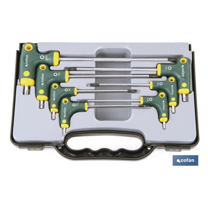 SET DESTORNILLADOR "T" 7 PCS TORX