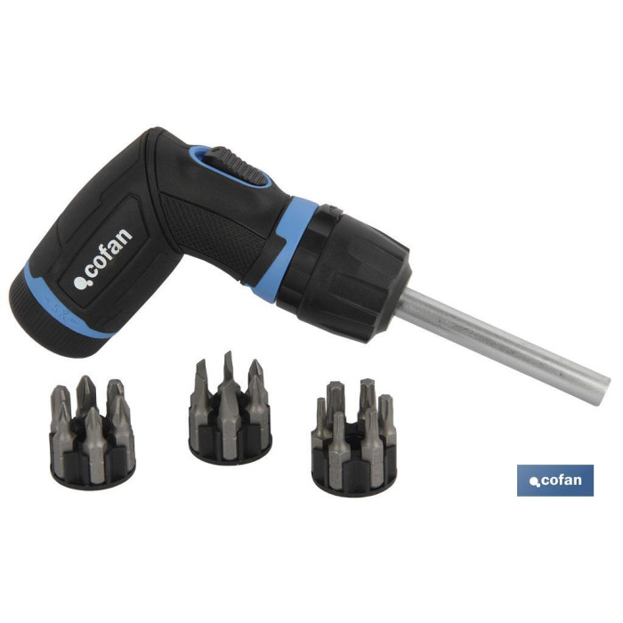 SET DESTORN. CARRACA "T" 19 PCS CONVERTER "5:1 VELOC."