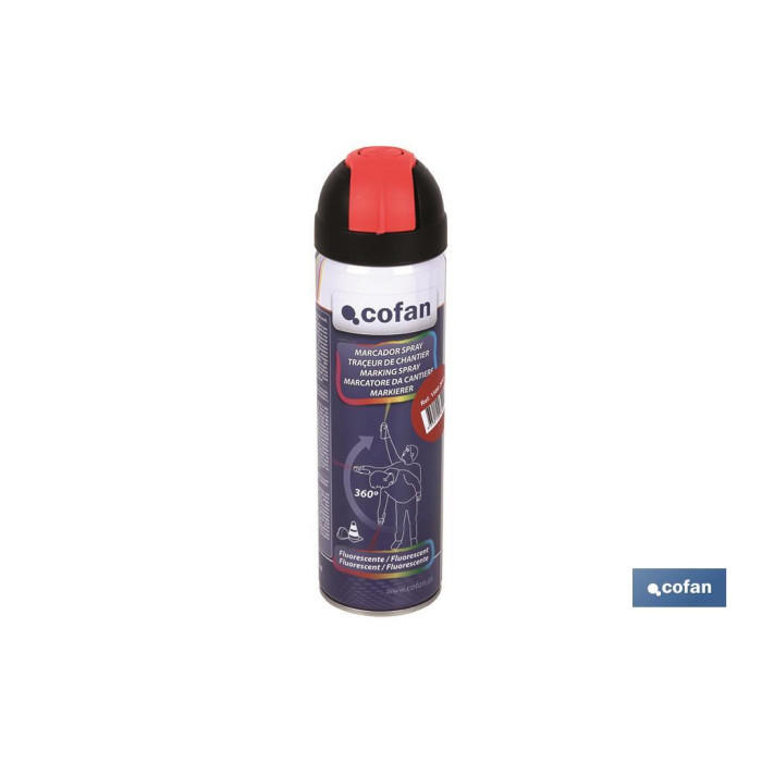 MARCAJE DE OBRA FLUORESC. FUCSIA 500ML