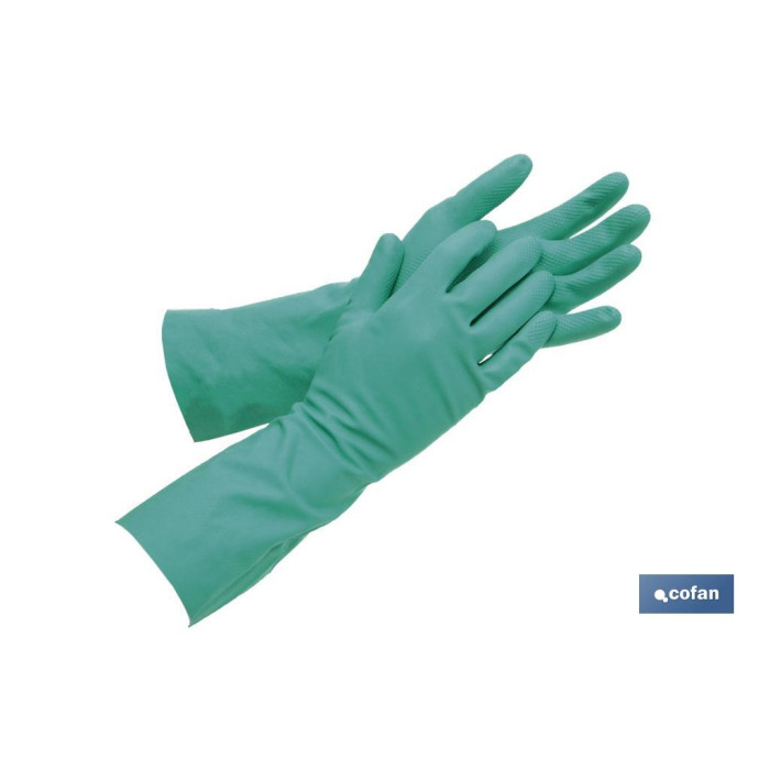 GUANTE NITRILO VERDE S/SOP. TALLA 9,5 (XL)