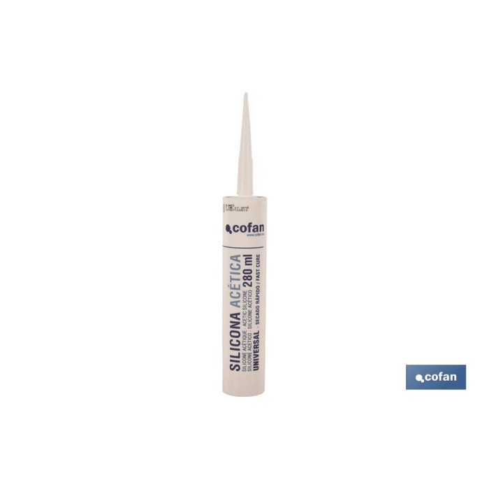 SILICONA ACETICA UNIVERSAL 280ML "NEGRO"