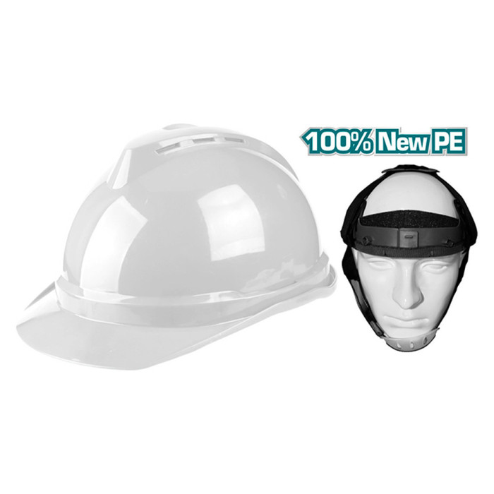 CASCO SEGURIDAD PE CON BARBUQUEJO TOTAL TOOLS