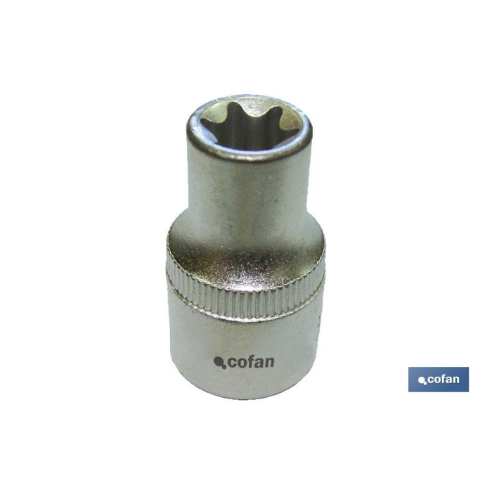 LLAVE DE VASO 1/4" TORX HEMBRA T-7