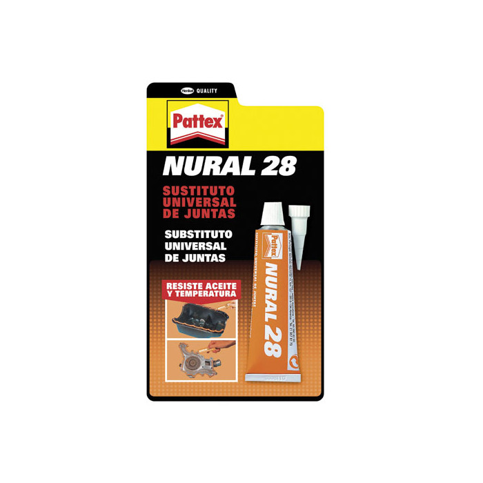 SUSTITUTO UNIVERSAL DE JUNTAS Nural 28 Naranja (Tubo 40 ML)