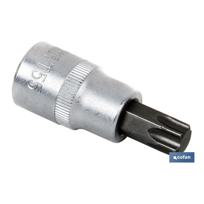 LLAVE DE VASO PUNTA TORX 1/4" CON PUNTA T-40
