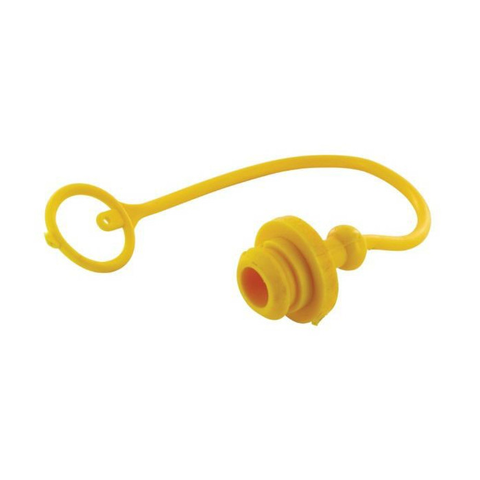 TAPÓN ANTIPOLVO ENCHUFE HIDRÁULICO ISO A 1/2 MACHO AMARILLO