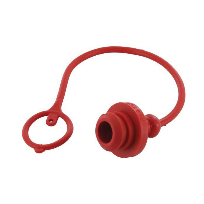 TAPÓN ANTIPOLVO ENCHUFE HIDRÁULICO ISO A 1/2 MACHO ROJO