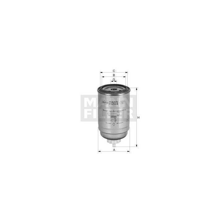 FILTRO COMBUSTIBLE MANN PL 150