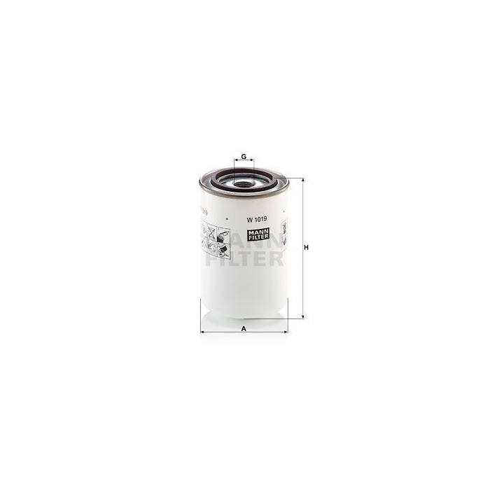 FILTRO ACEITE ACEITE MANN W 1019