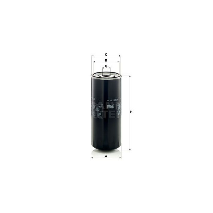 FILTRO ACEITE ACEITE MANN W 11 102/28