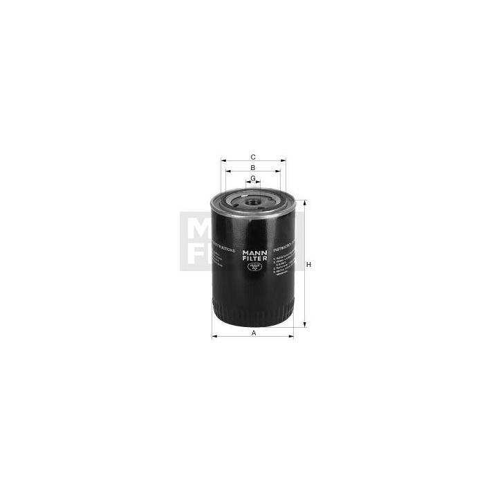 FILTRO ACEITE ACEITE MANN W 1126/10