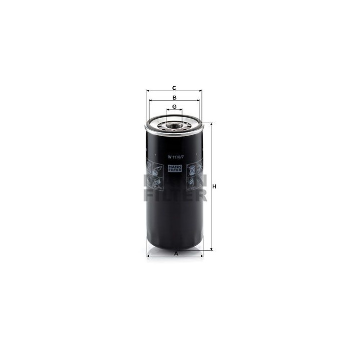 FILTRO ACEITE ACEITE MANN W 1170/7
