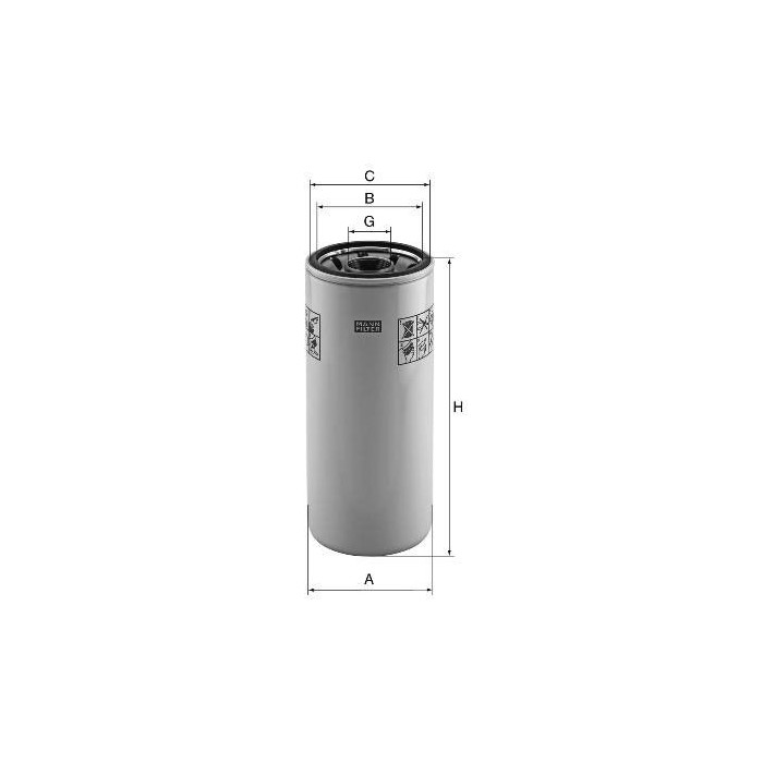FILTRO ACEITE MANN W 1245/3 X