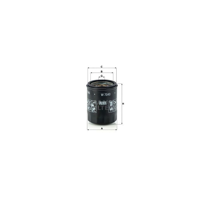 FILTRO ACEITE ACEITE MANN W 7040