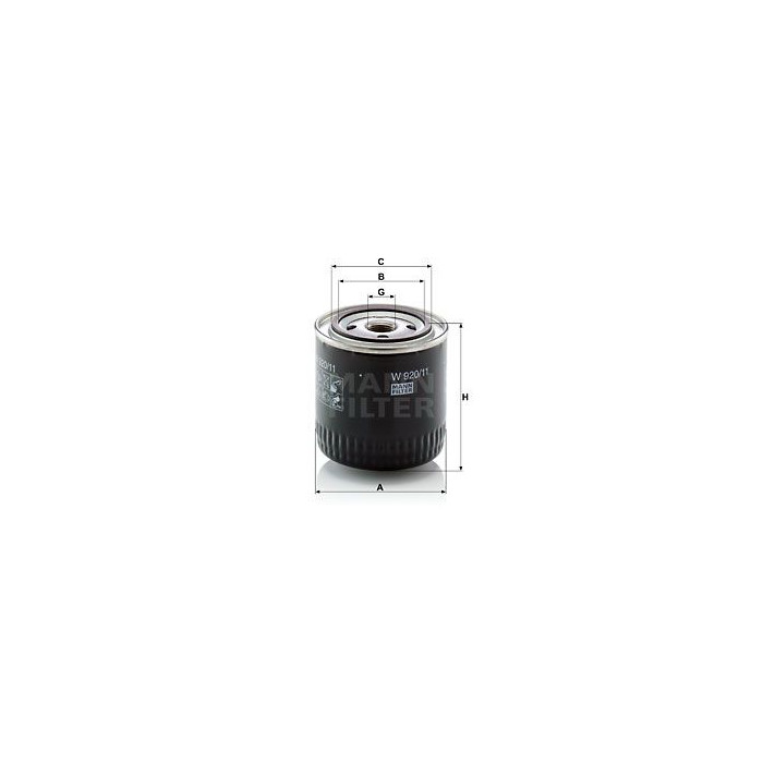 FILTRO ACEITE ACEITE MANN W 920/ 11