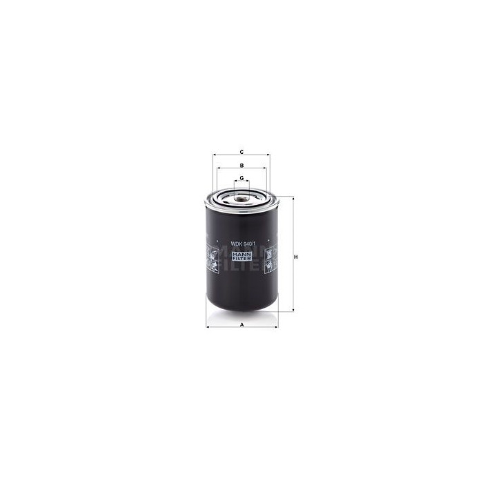 FILTRO COMBUSTIBLE MANN WDK 940/1