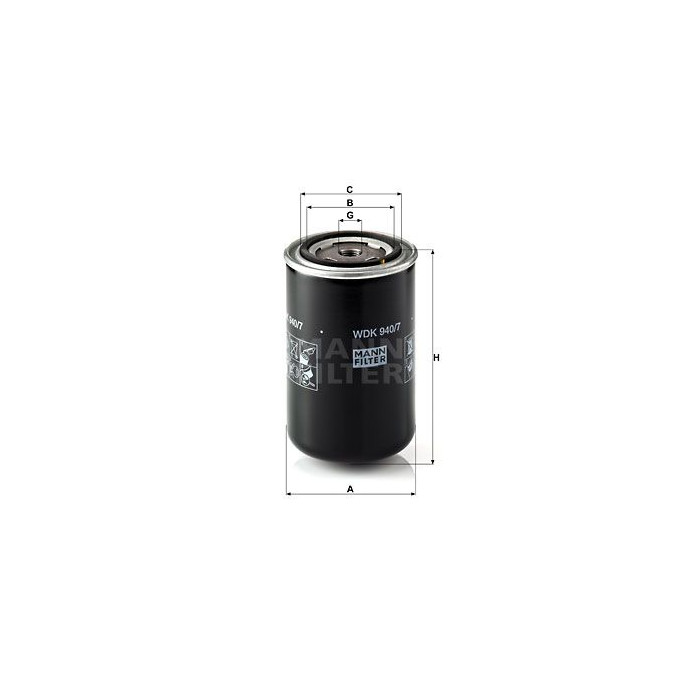 FILTRO COMBUSTIBLE MANN WDK 940/7