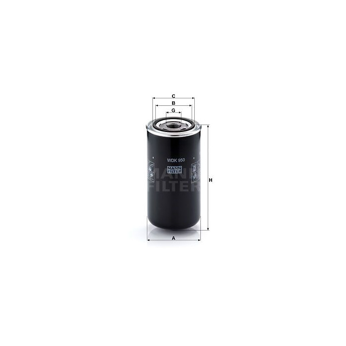 FILTRO COMBUSTIBLE MANN WDK 950