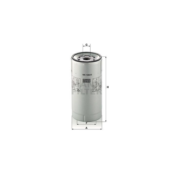FILTRO COMBUSTIBLE MANN WK 1080/6 X
