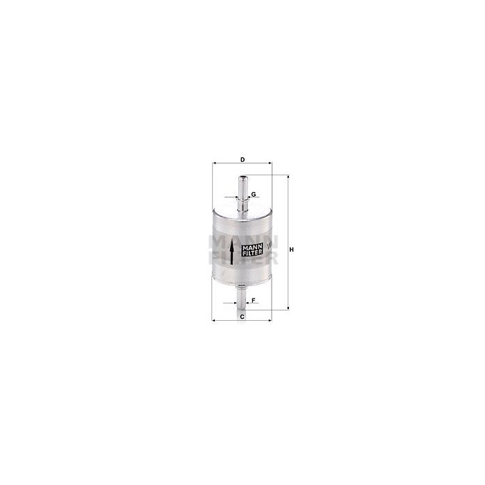 FILTRO COMBUSTIBLE MANN WK 52/1