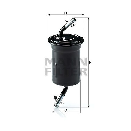 FILTRO COMBUSTIBLE MANN WK 614/9