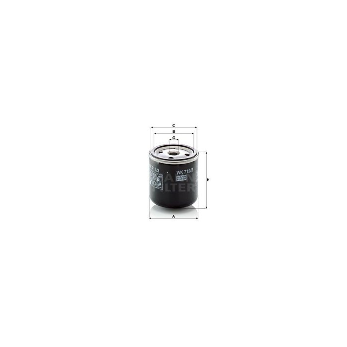 FILTRO COMBUSTIBLE MANN WK 712/3