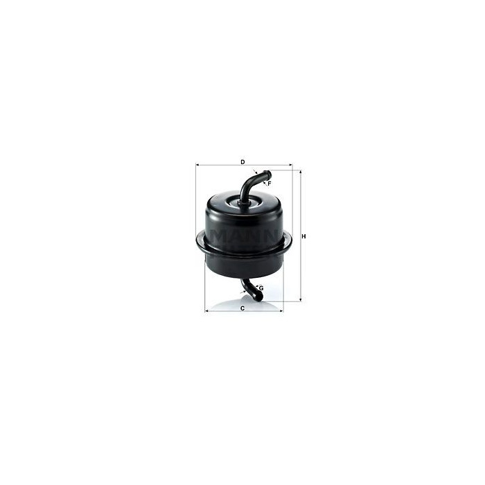 FILTRO COMBUSTIBLE MANN WK 76
