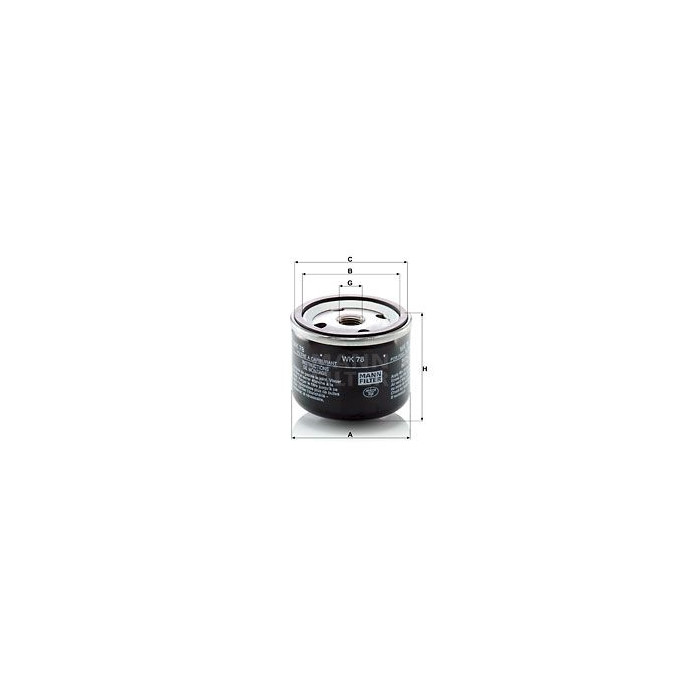FILTRO COMBUSTIBLE MANN WK 78