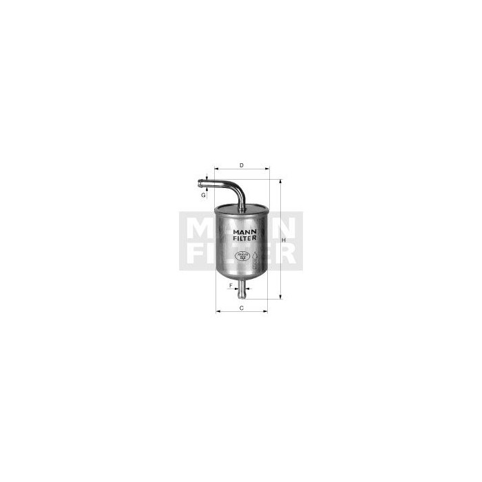 FILTRO COMBUSTIBLE MANN WK 78/1