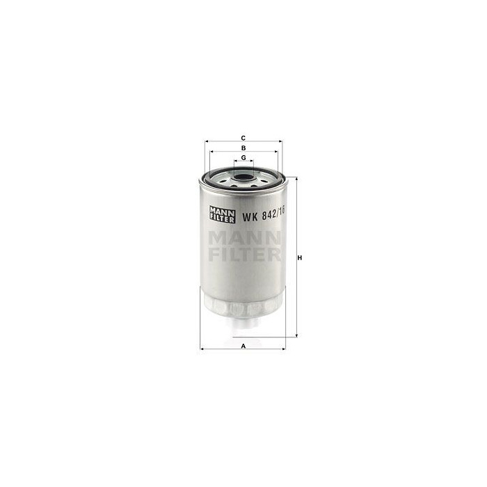 FILTRO COMBUSTIBLE MANN WK 842/16