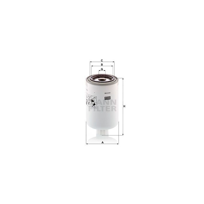 FILTRO COMBUSTIBLE MANN WK 9165 X