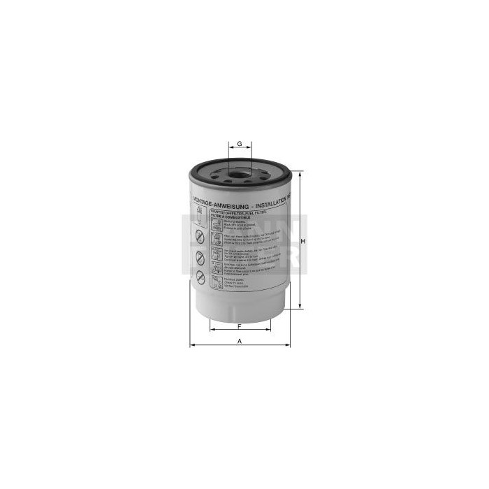 FILTRO COMBUSTIBLE MANN WK 924/1 X