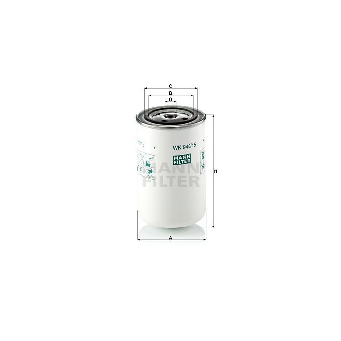 FILTRO COMBUSTIBLE MANN WK 940/15