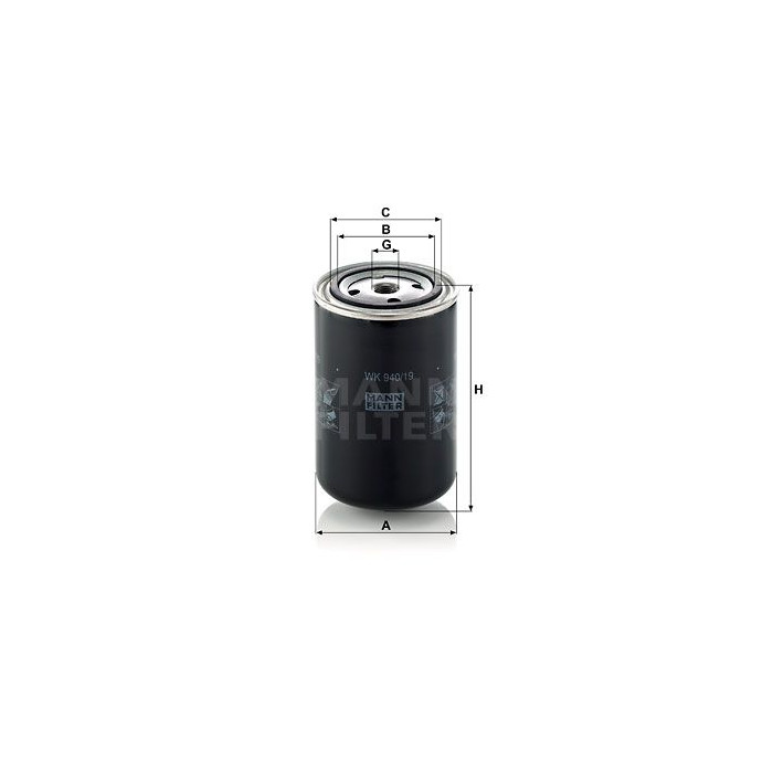 FILTRO COMBUSTIBLE MANN WK 940/19