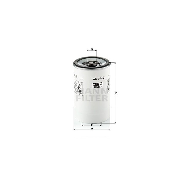 FILTRO COMBUSTIBLE MANN WK 940/33 X