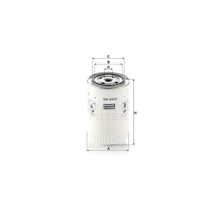 FILTRO COMBUSTIBLE MANN WK 940/5