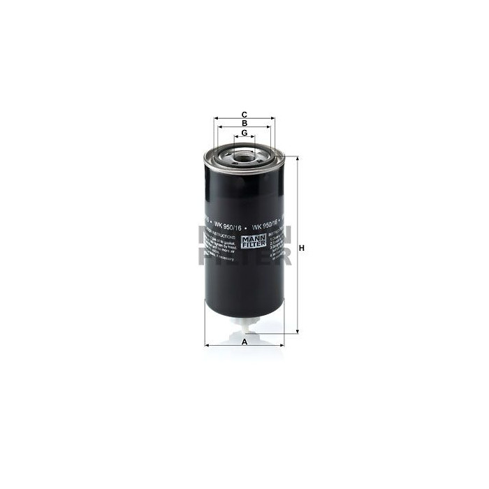 FILTRO COMBUSTIBLE MANN WK 950/16 X