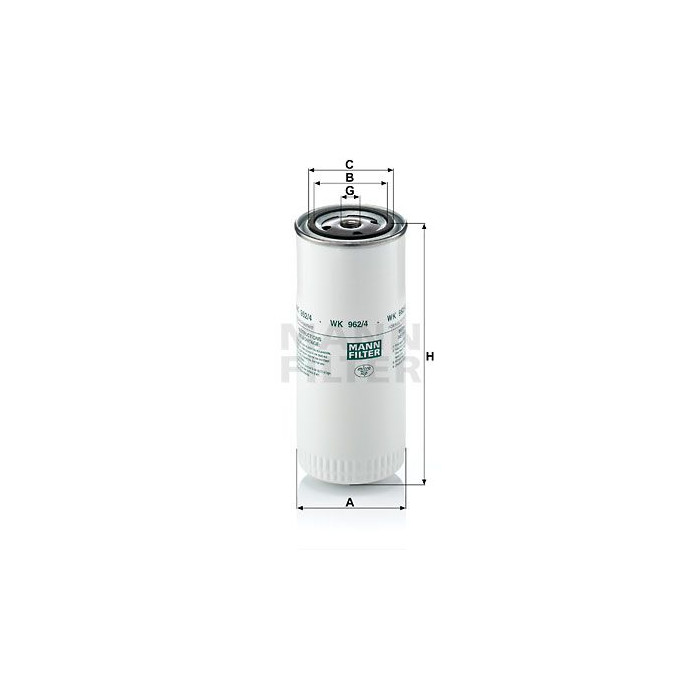 FILTRO COMBUSTIBLE MANN WK 962/4