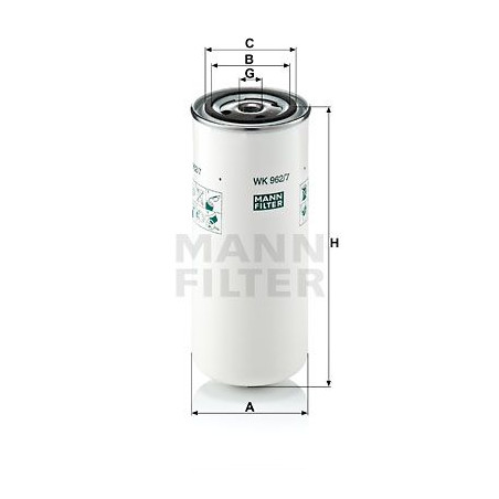 FILTRO COMBUSTIBLE MANN WK 962/7