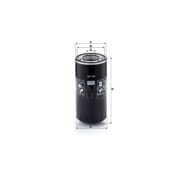FILTRO ACEITE MANN WP 1169